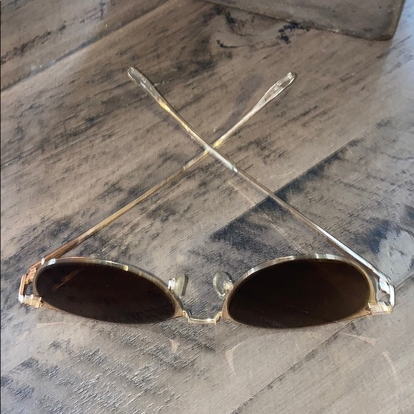 Sunglasses gold metal frame brown lense - Picture 6 of 6